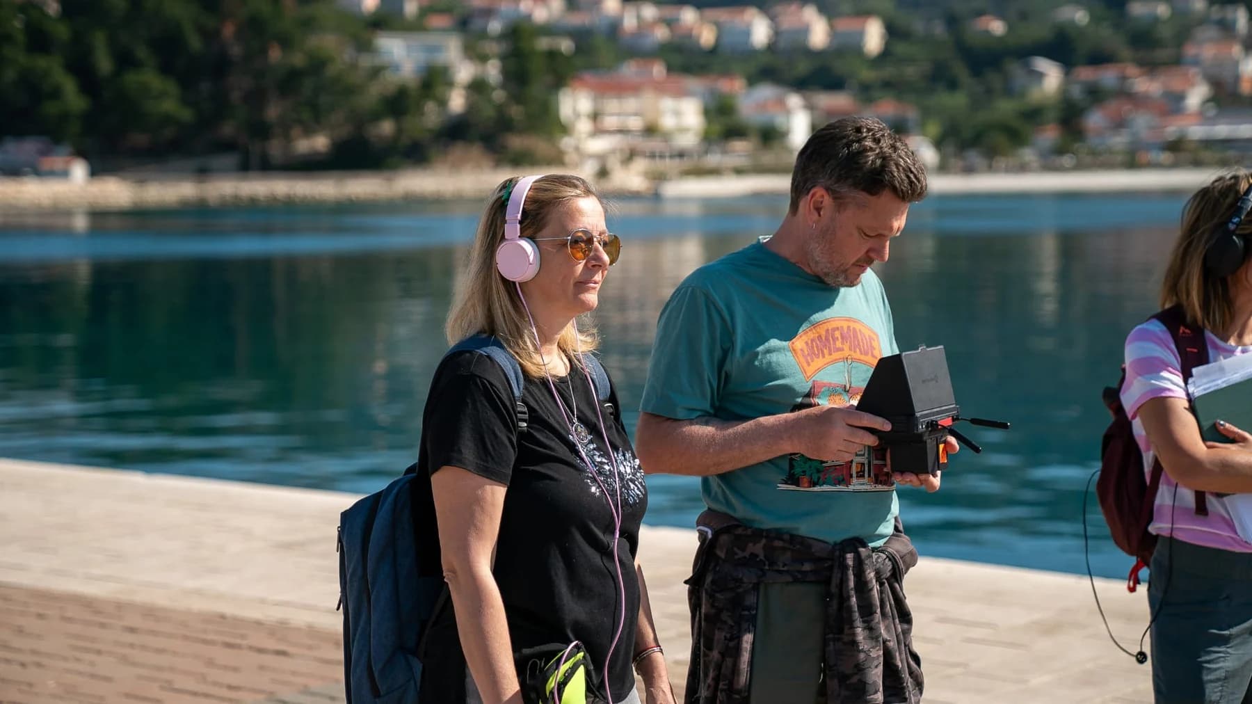 Beka Volf on set