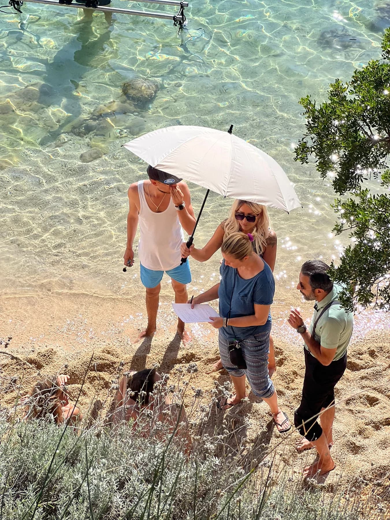 Beka Volf on set