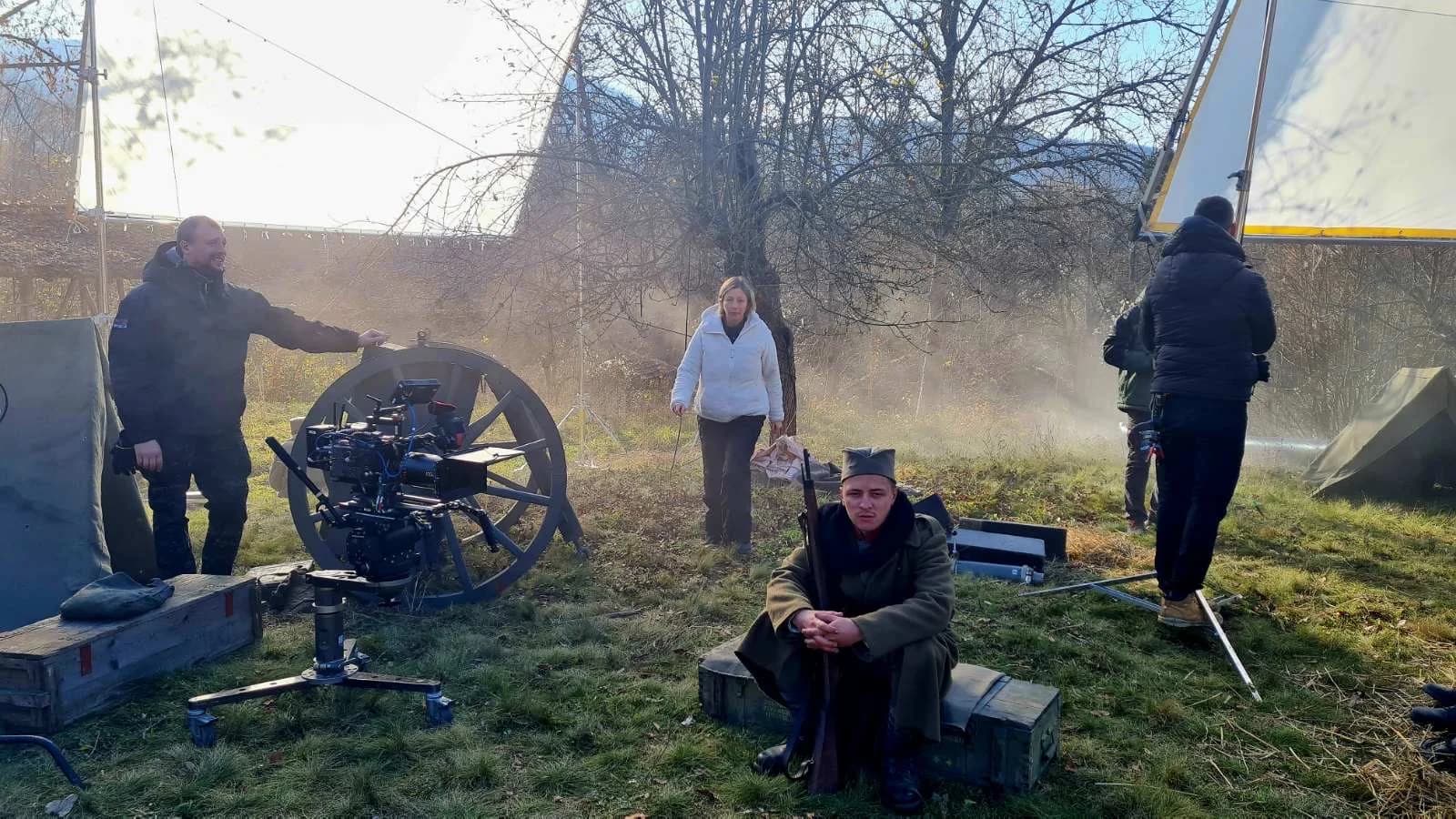 Beka Volf on set