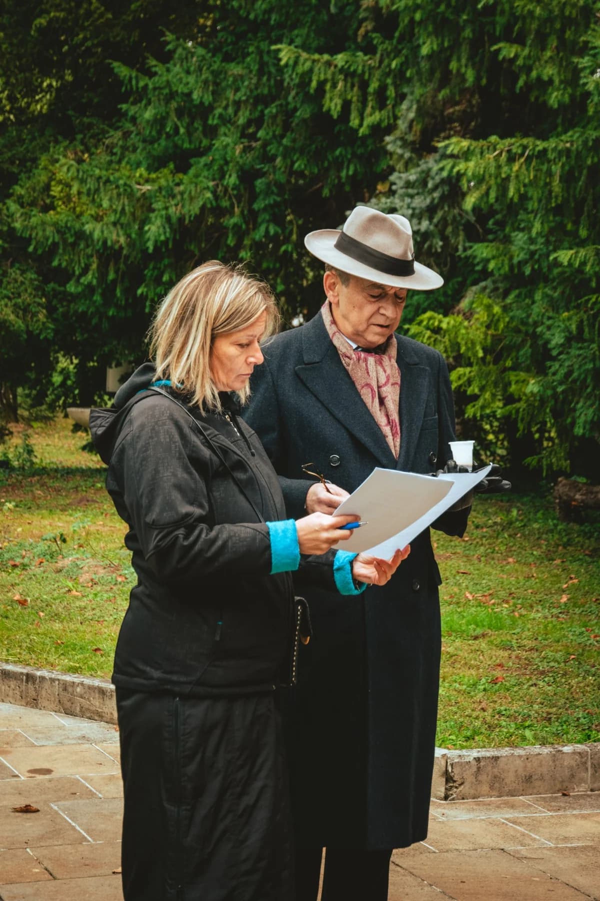 Beka Volf on set